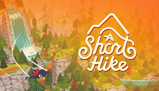 Official A Short Hike cover artwork with Claire overlooking mountains and the game logo